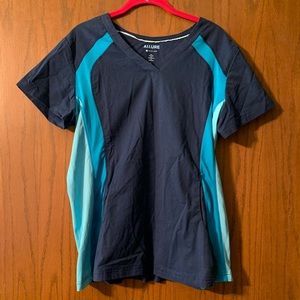 Blue scrub top